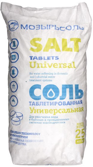 Соль таблетированная мешок 25кг